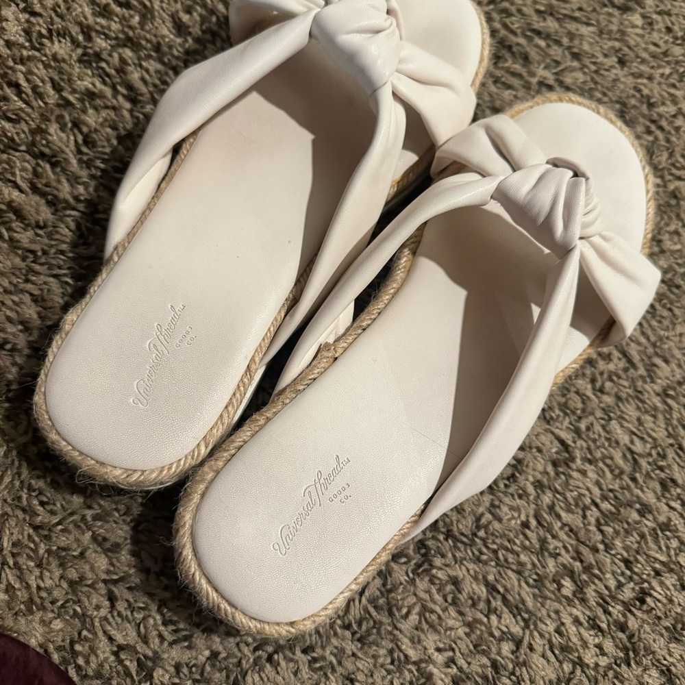 Size 9 Nude Cream color Sandals - Picture 2 of 5